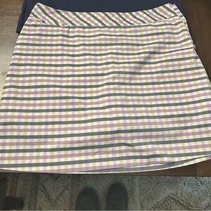 Adidas Checkered Golf Skirt Casual Resort Wear